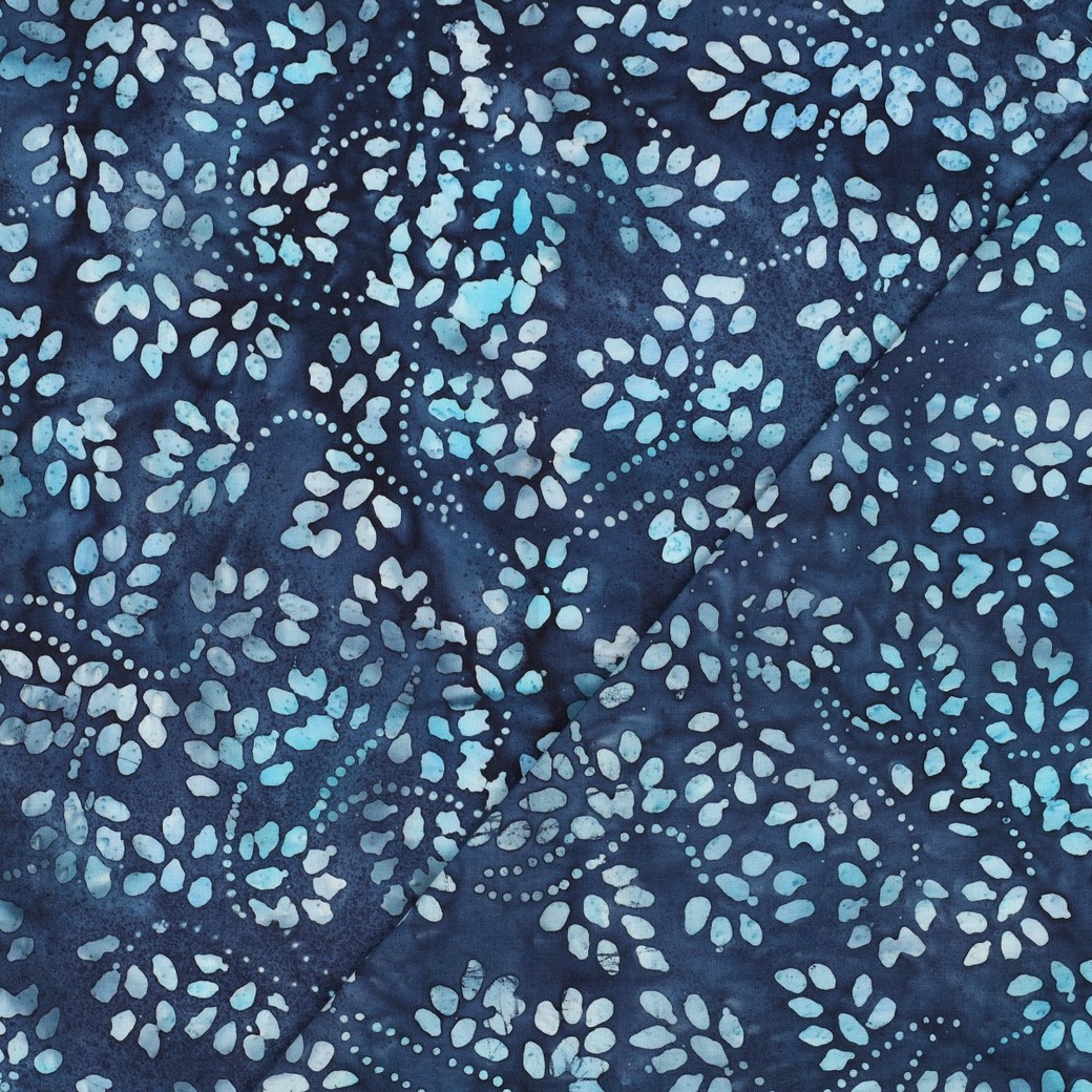 HANDCRAFTED BATIK COTTON NAVY #7
