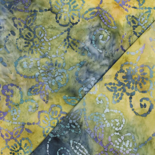 HANDCRAFTED BATIK COTTON GREEN #7