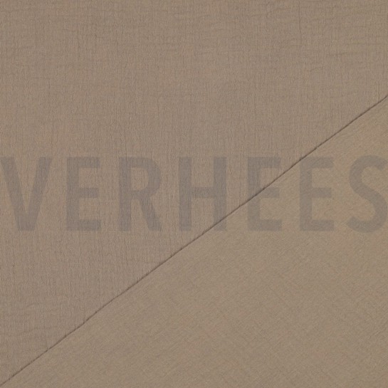 DOUBLE GAUZE GOTS TAUPE #7