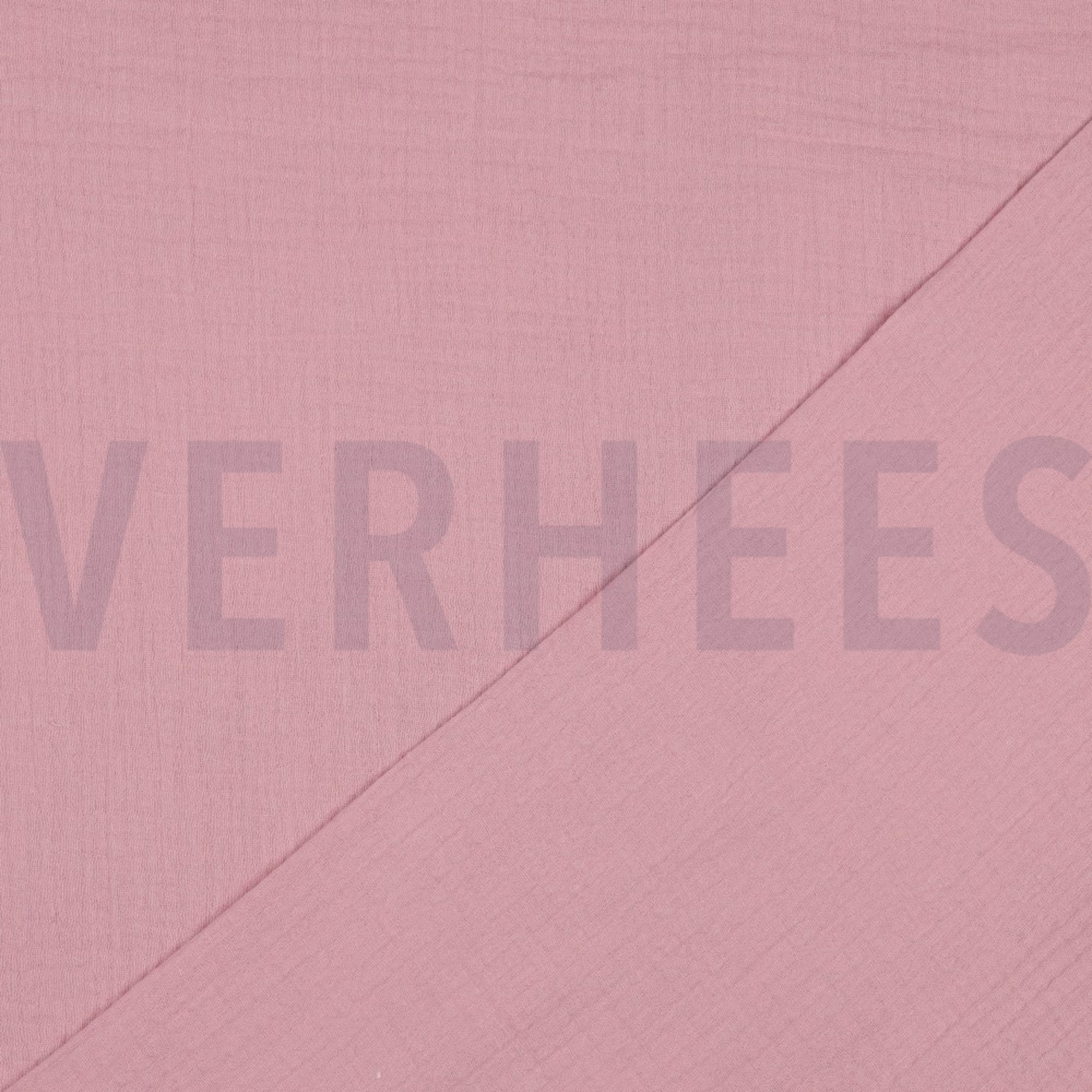 DOUBLE GAZE DE COTON GOTS VIEUX ROSE (high resolution) #4