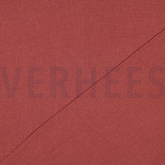 DOUBLE GAZE DE COTON GOTS ROUGE #7