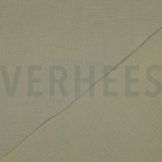 MUSSELIN GOTS MOOSGRÜN #7