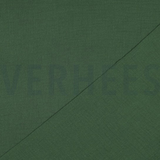 MUSSELIN GOTS DUNKELGRÜN #7