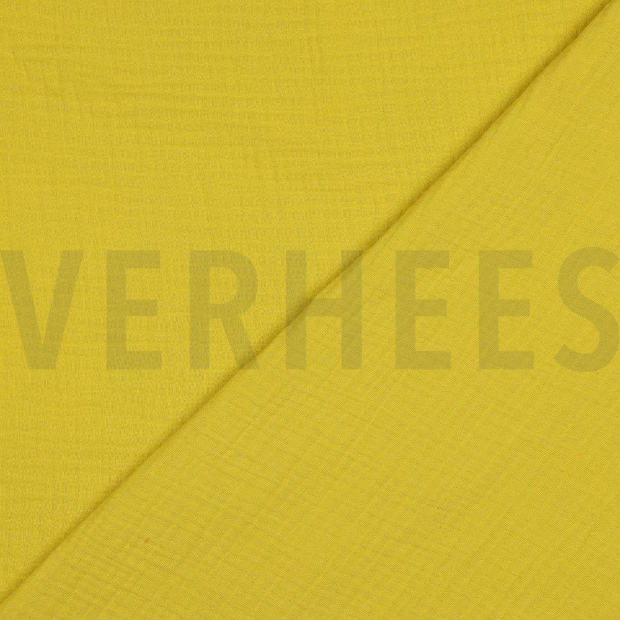 DOUBLE GAZE DE COTON GOTS JAUNE BANANE (high resolution) #4