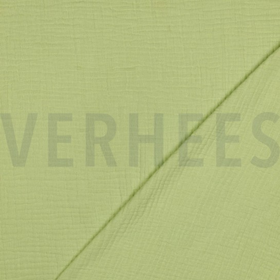 DOUBLE GAUZE GOTS SOFT GREEN #7