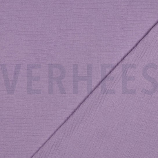 MUSSELIN GOTS DUNKEL LILA #7