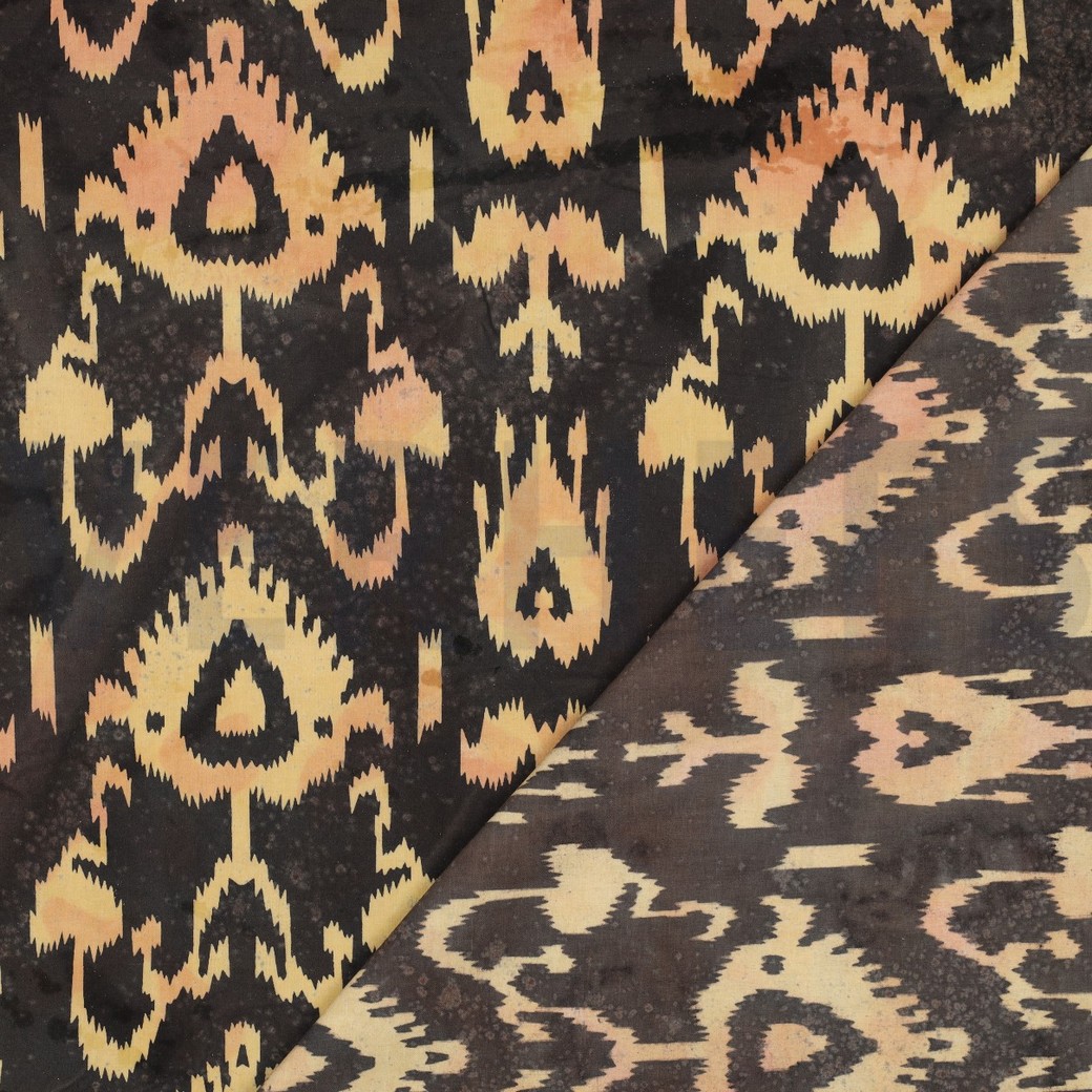 HANDCRAFTED BATIK COTTON BROWN #7