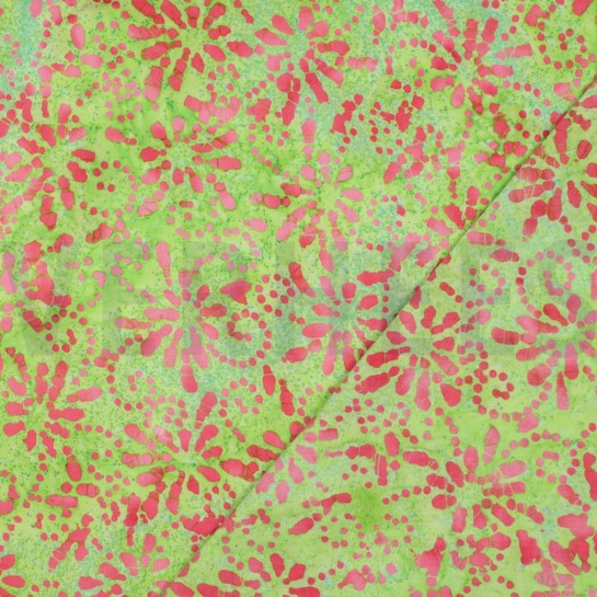 HANDCRAFTED BATIK COTTON LIME #7