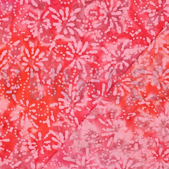 HANDCRAFTED BATIK COTTON CORAL #7