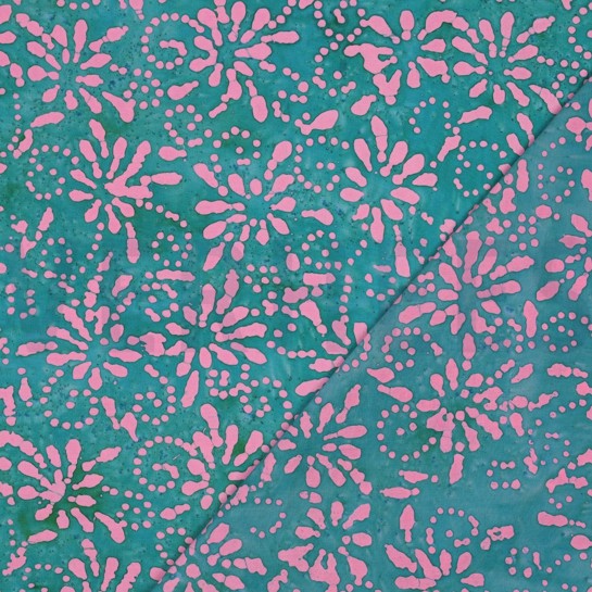 HANDCRAFTED BATIK COTTON TURQOISE #7