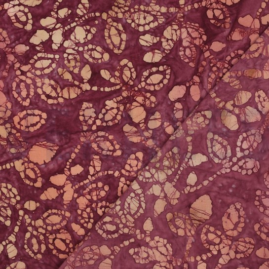 HANDCRAFTED BATIK COTTON CERISE #7