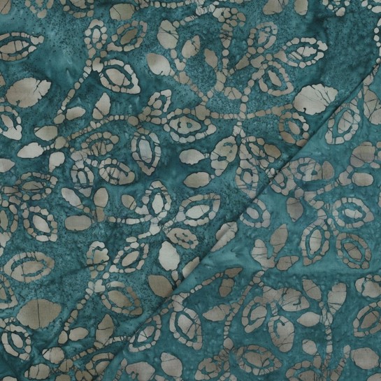 HANDCRAFTED BATIK COTTON DARK PETROL #7