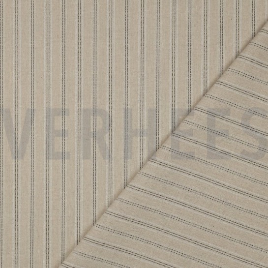 LINEN VISCOSE LUREX STRIPES ECRU #7