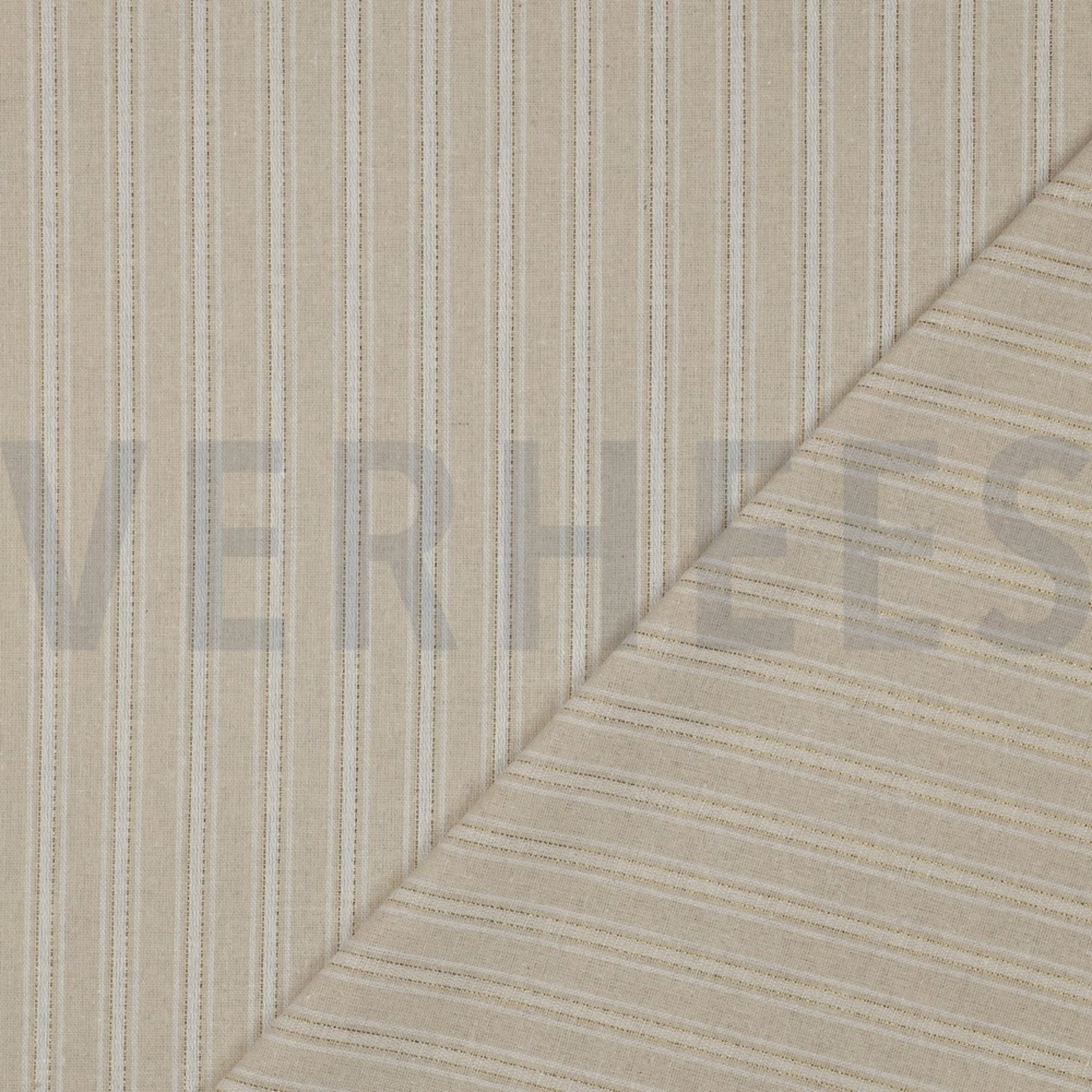 LEINEN VISKOSE LUREX STREIFEN ECRU (high resolution) #4
