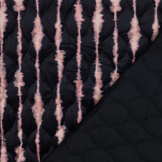 MATELASSÉ VELVET DIGITAL RAYURES BLEU MARINE #7