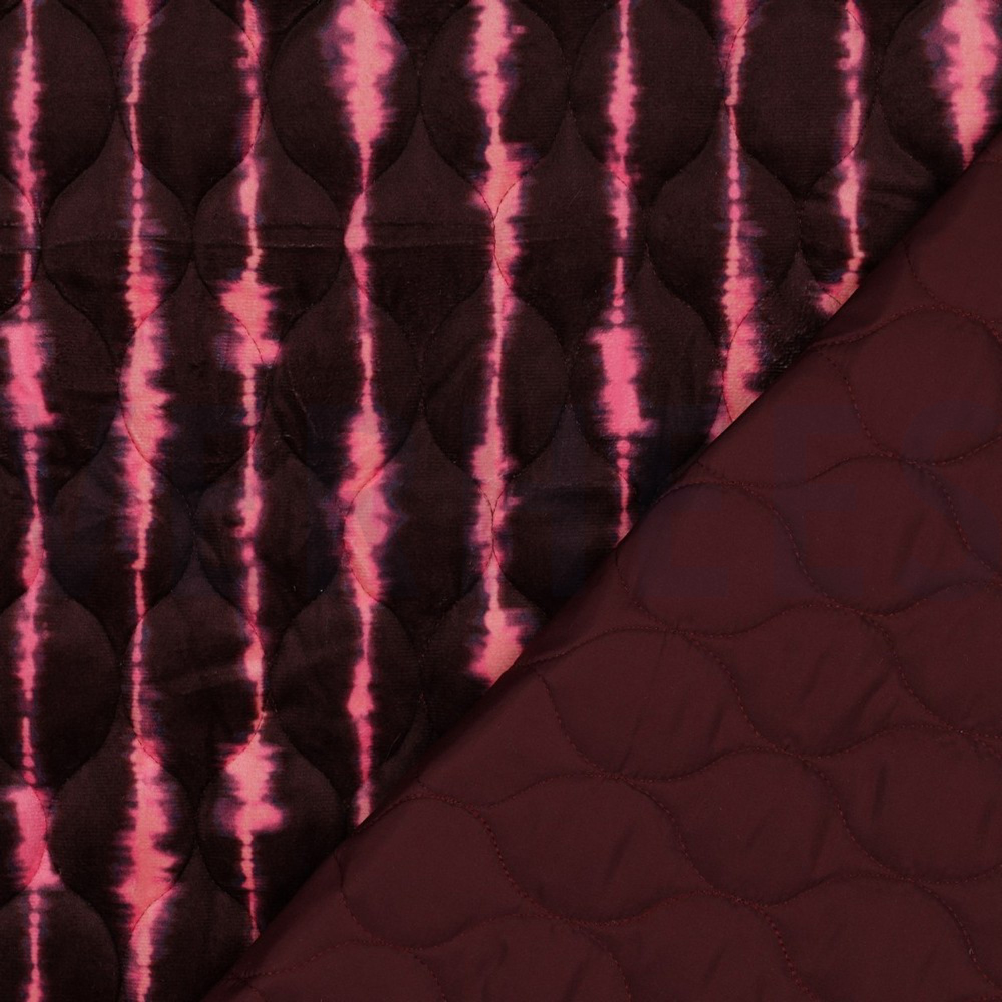 STEPPED VELVET DIGITAL STRIPES CERISE (high resolution) #4