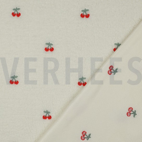 TEDDY BRODERIE CERISES ÉCRU #7