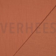 DOUBLE GAZE DE COTON SLUB ROUGE BRIQUE (thumbnail) #4