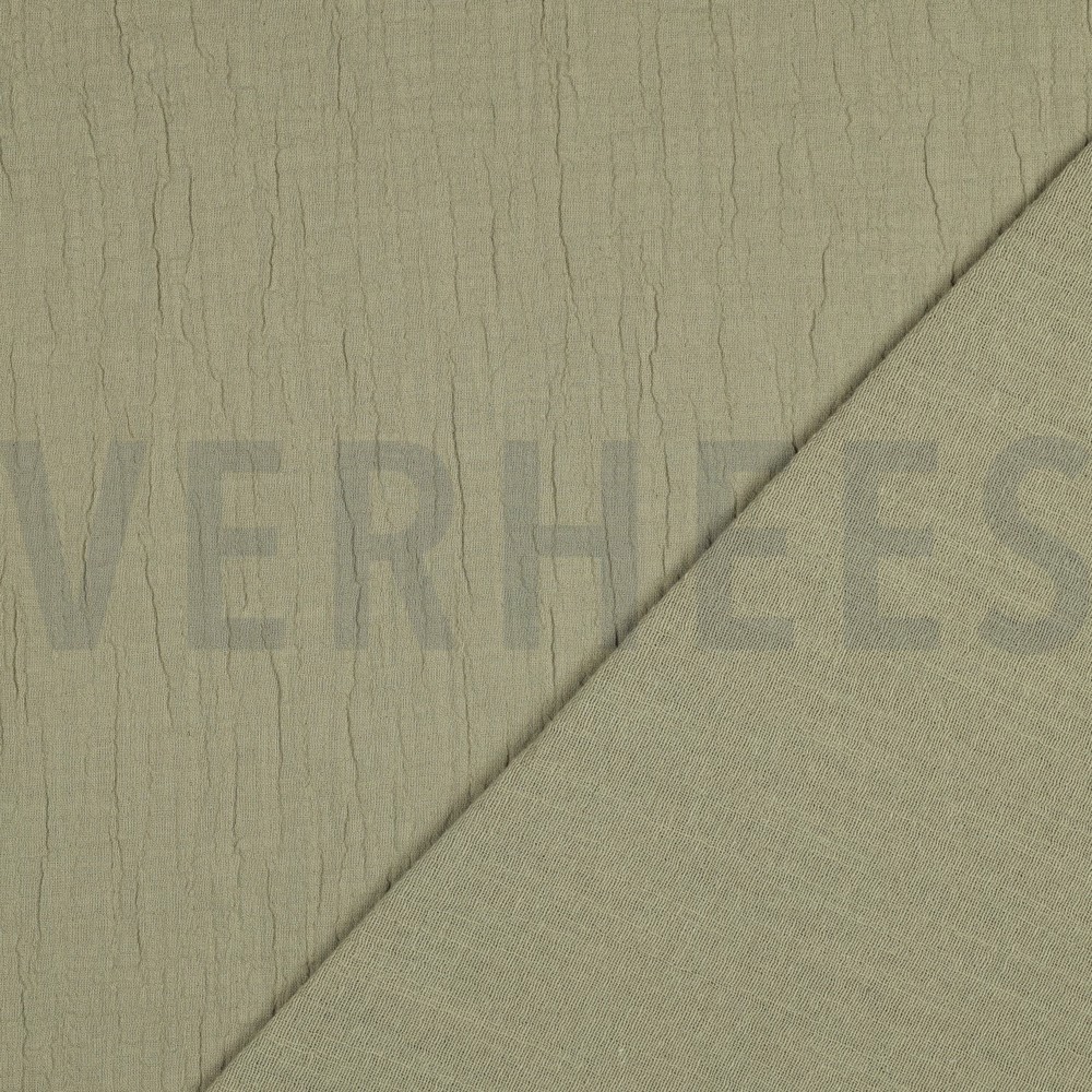 DOUBLE GAUZE SLUB OLIVE #7