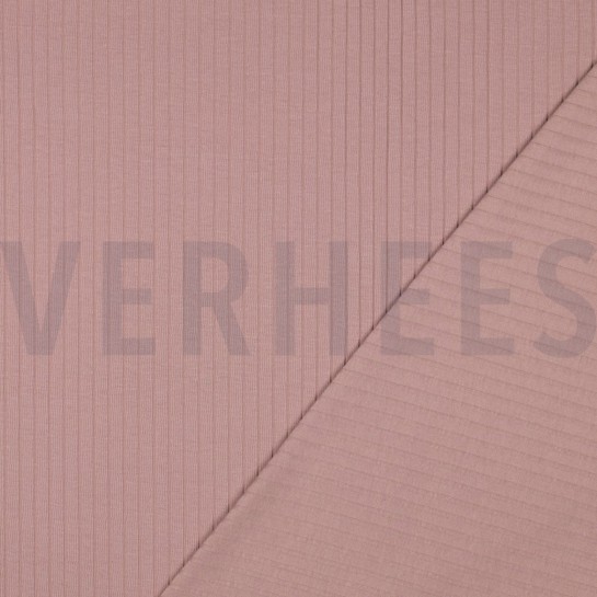 RIB JERSEY GROOT DONKER POEDER #7