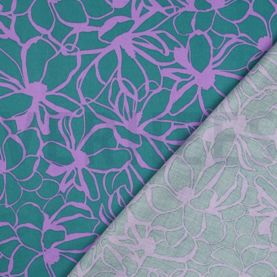 COTTON SATIN MAGNOLIA NERIDA HANSEN PETROL #7