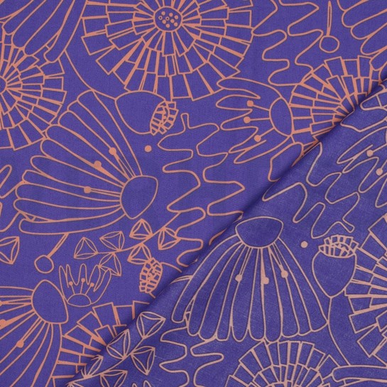 BAUMWOLLE POPELINE EDEN NERIDA HANSEN LILA/VIOLETT #7