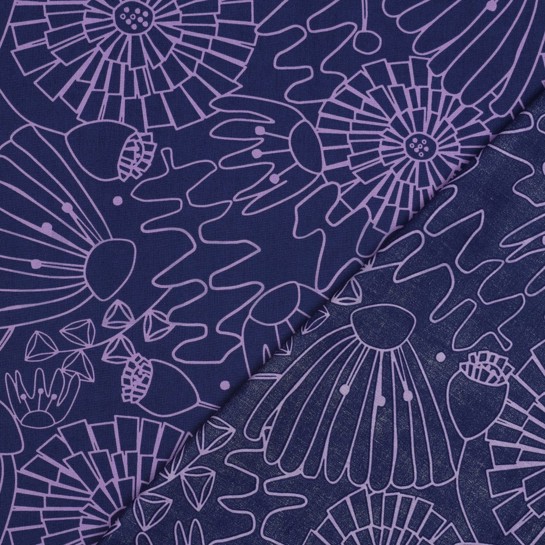 KATOENEN POPLIN EDEN NERIDA HANSEN MARINEBLAUW #7