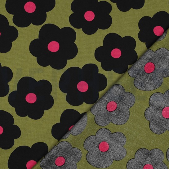 KATOENEN POPLIN GROTE BLOEM NERIDA HANSEN MOSGROEN #7