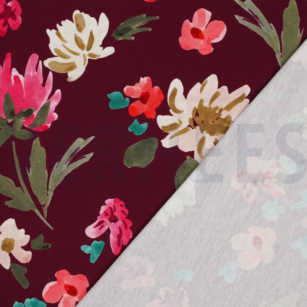 FRENCH TERRY DIGITAL COLETTE NERIDA HANSEN PLUM #7
