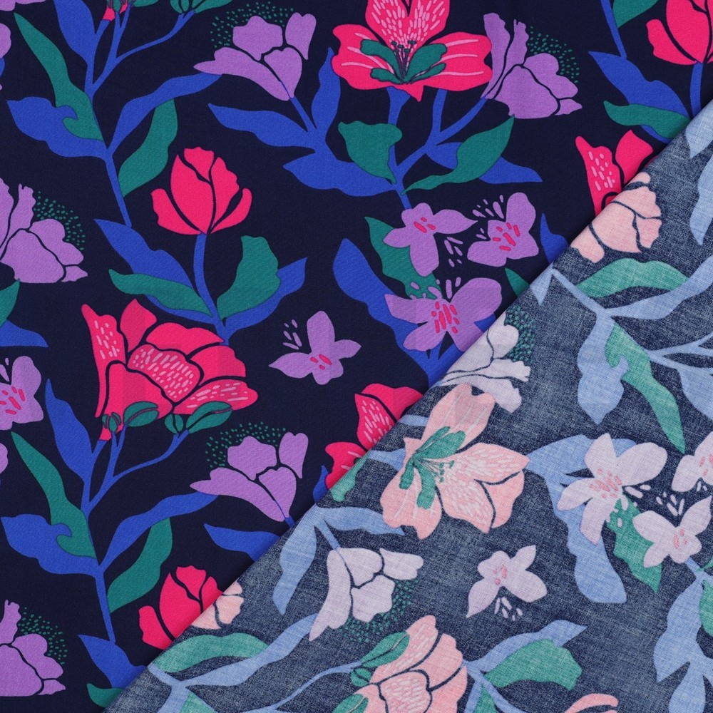 LENZING™ ECOVERO™ AMIRA FLORAL NERIDA HANSEN NAVY #7