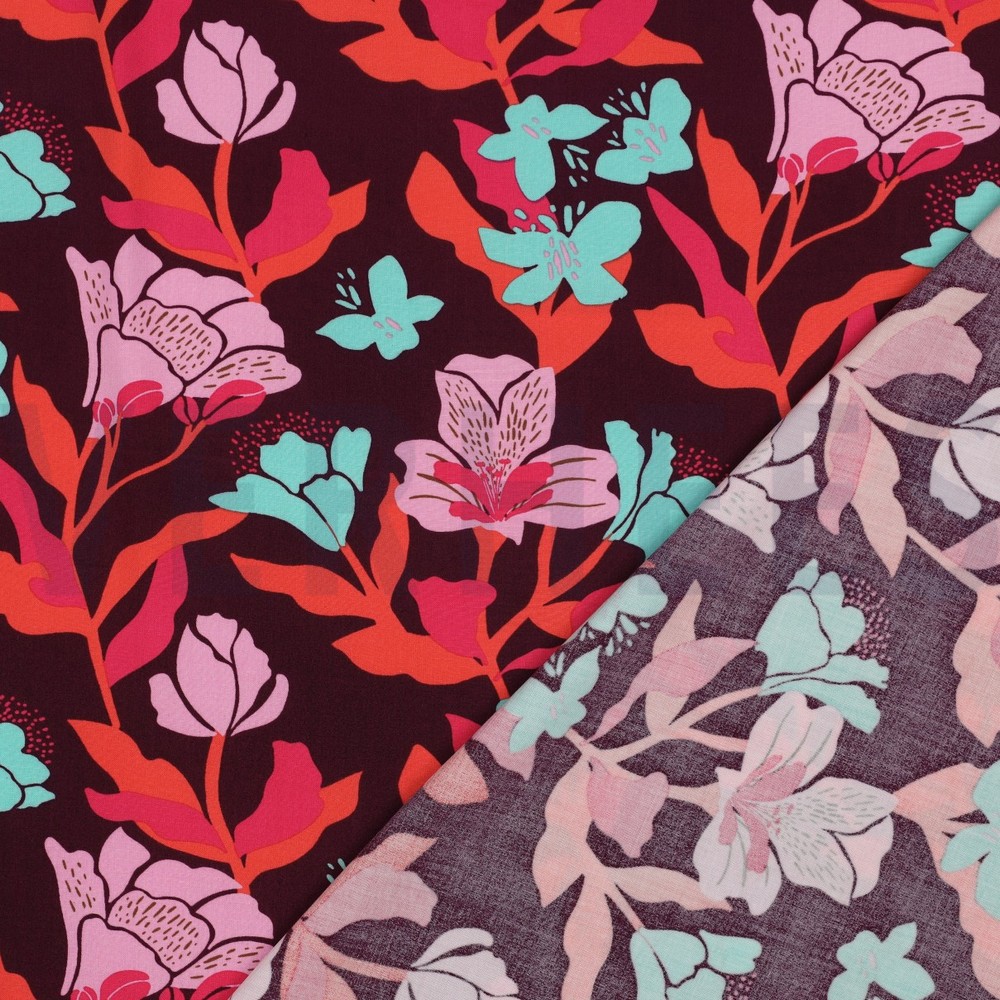 LENZING™ ECOVERO™ AMIRA FLORAL NERIDA HANSEN PRUNE #7