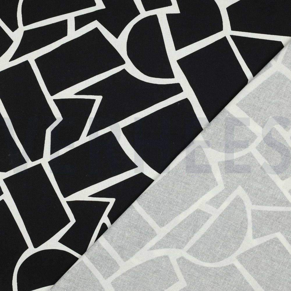 CANVAS ABSTRACT ZWART & WIT #7