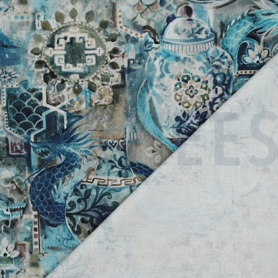 CANVAS DIGITAL ORIENTAL PETROL #7