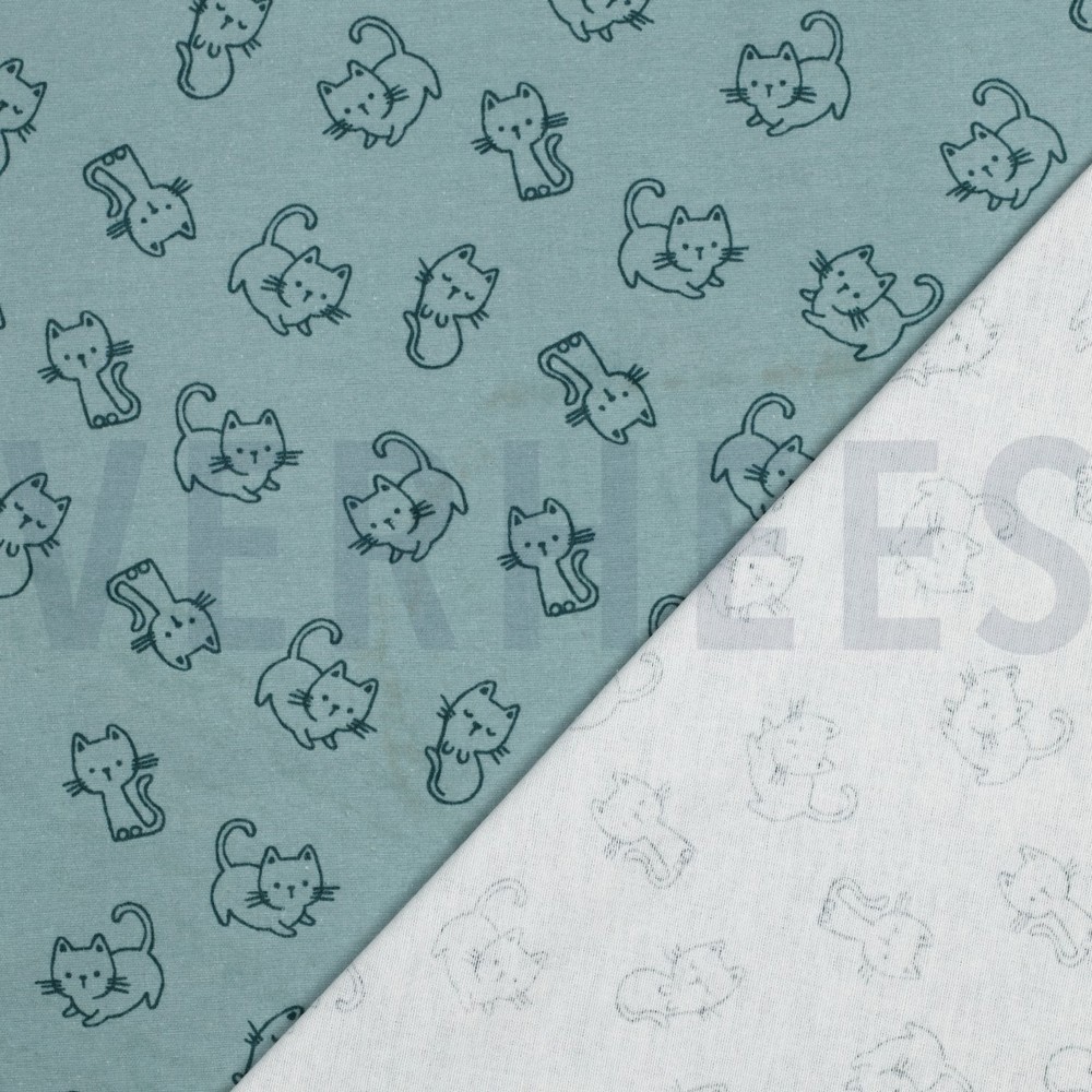 FLANEL KATTEN MINT #7