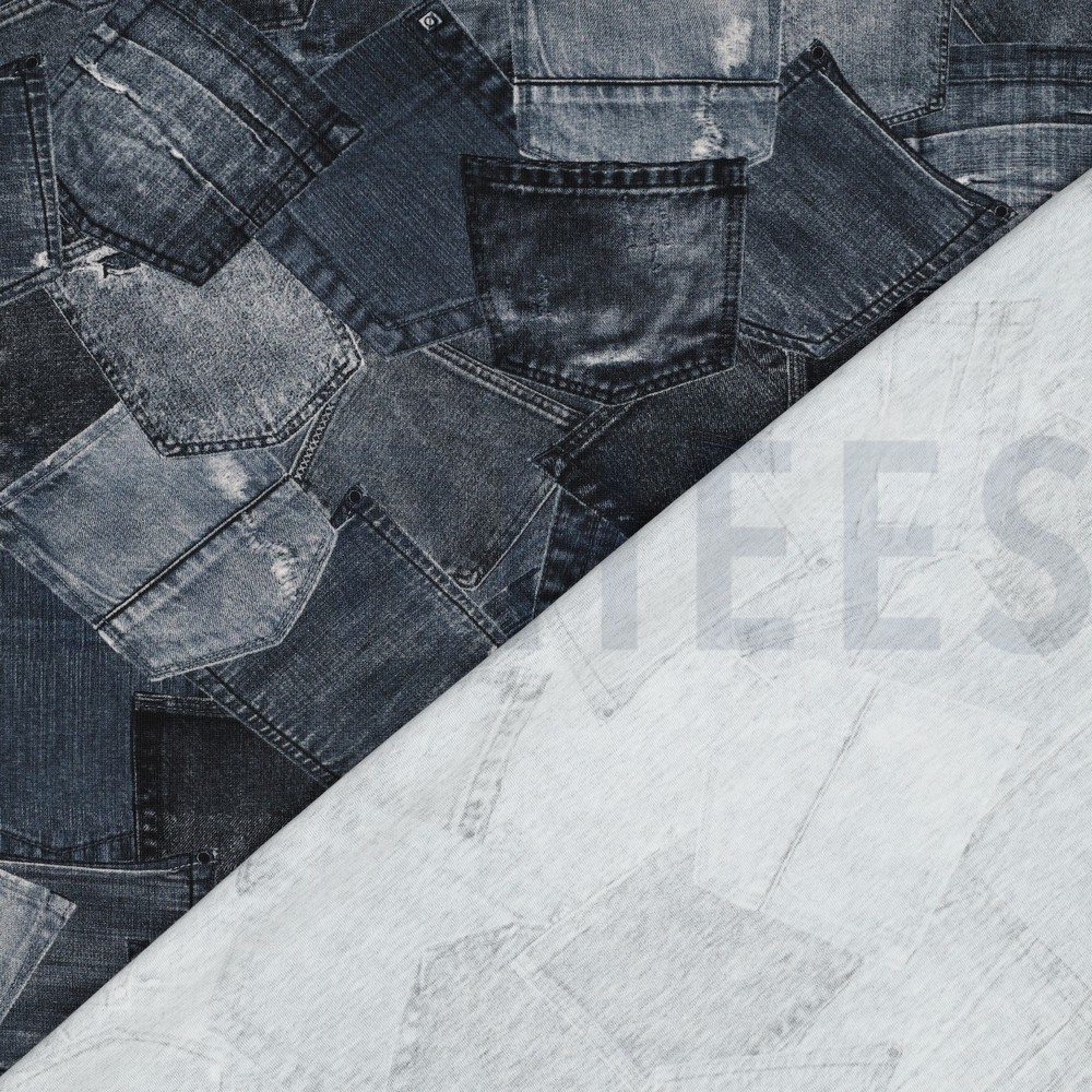 JERSEY DIGITAAL JEANS ZAKKEN MARINEBLAUW #7