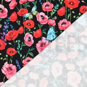 FRENCH TERRY DIGITAL FLOWERS BLACK (thumbnail) #4