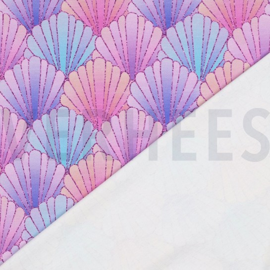 FRENCH TERRY DIGITAAL SCHELPEN PAARS #7