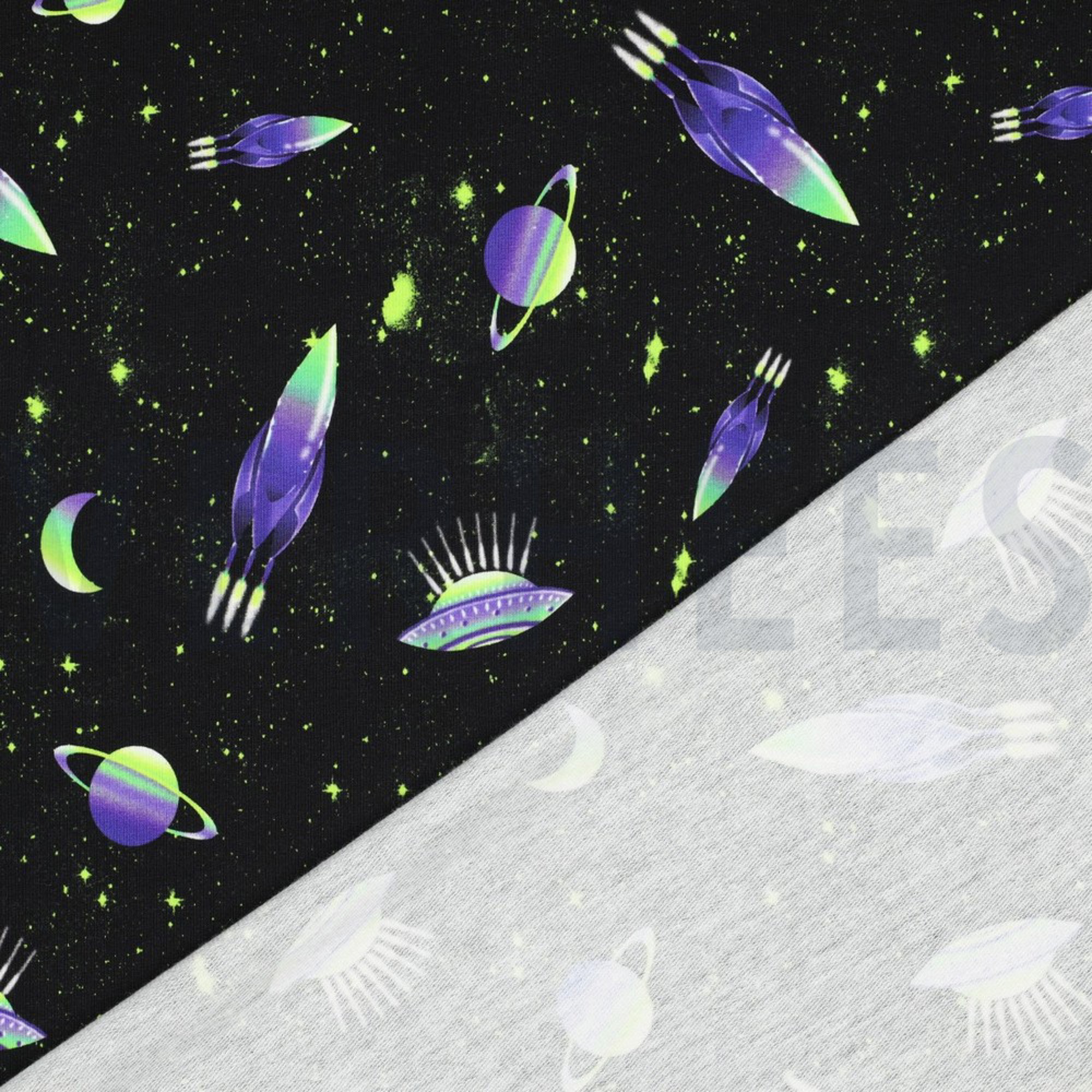 FRENCH TERRY DIGITAL ESPACE NOIR (high resolution) #4