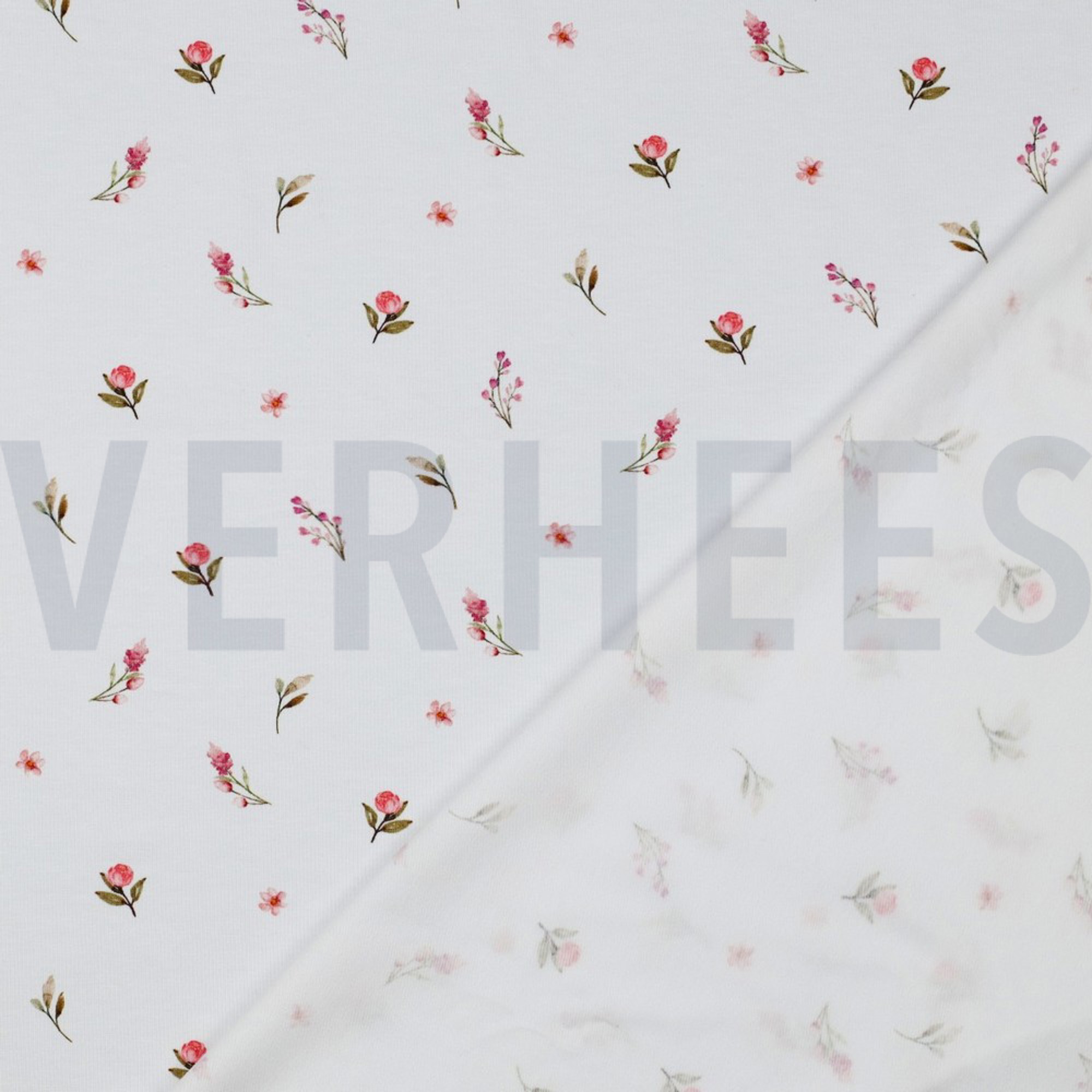 JERSEY DIGITAAL KONIJNEN EN BLOEMEN WIT (high resolution) #4