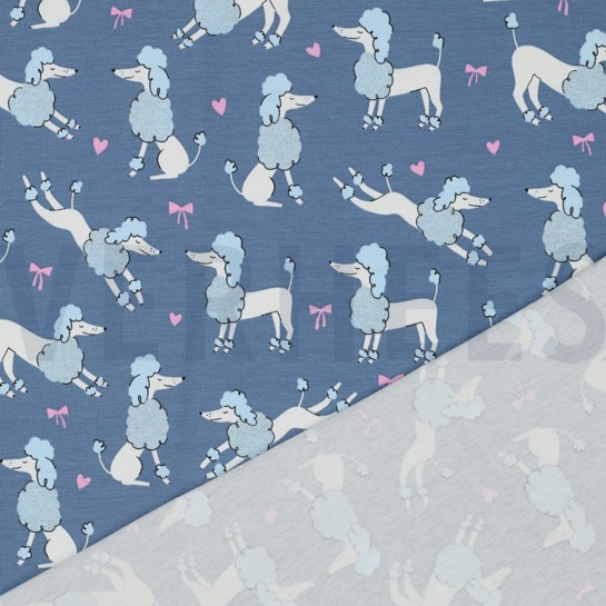 JERSEY GLITTER POEDELS JEANSBLAUW #7