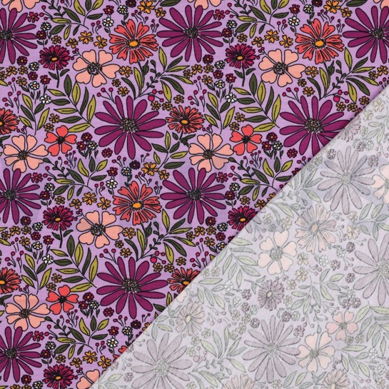 JERSEY BLUMEN LAVENDEL #7