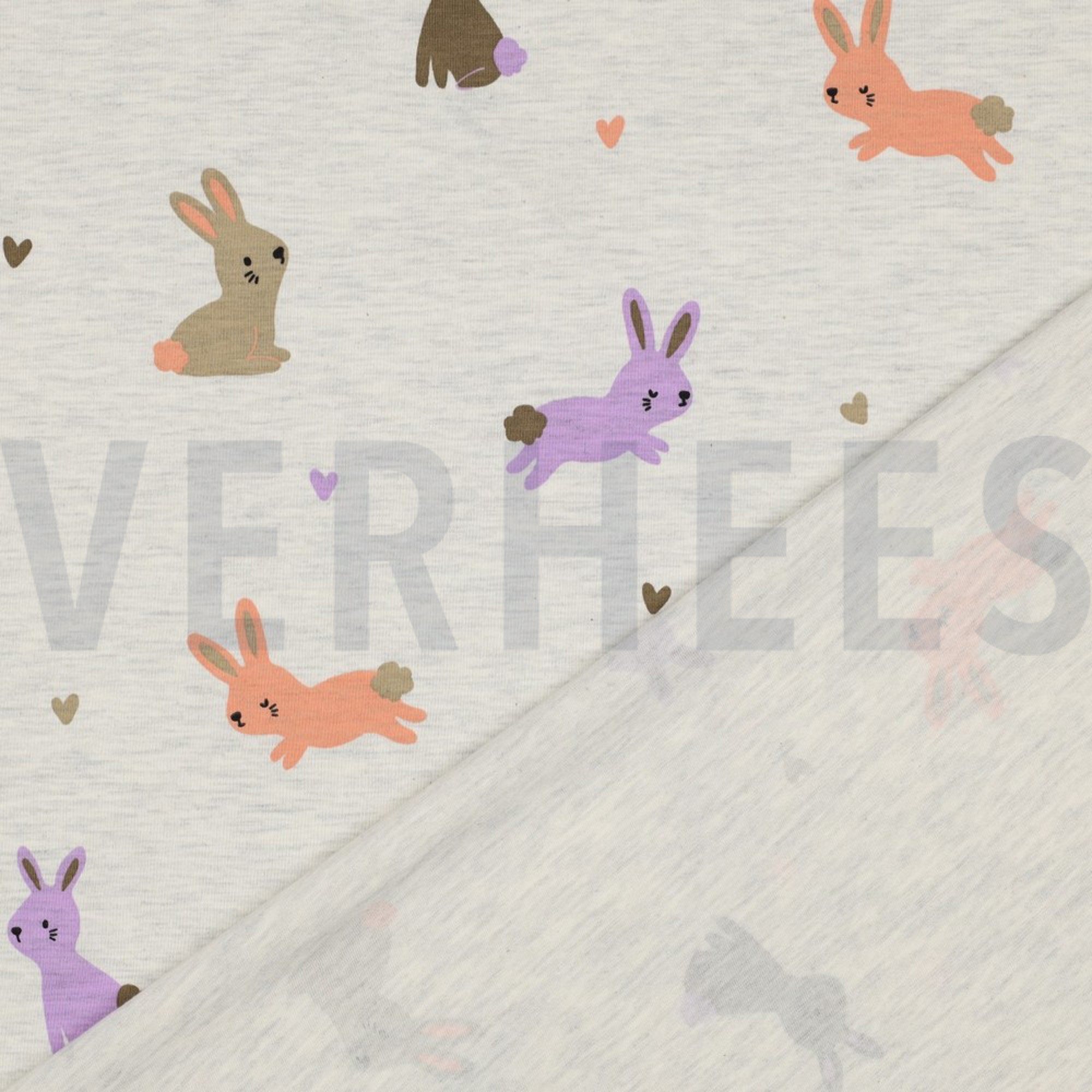 JERSEY MELANGE KANINCHEN ECRU MELIERT (high resolution) #4