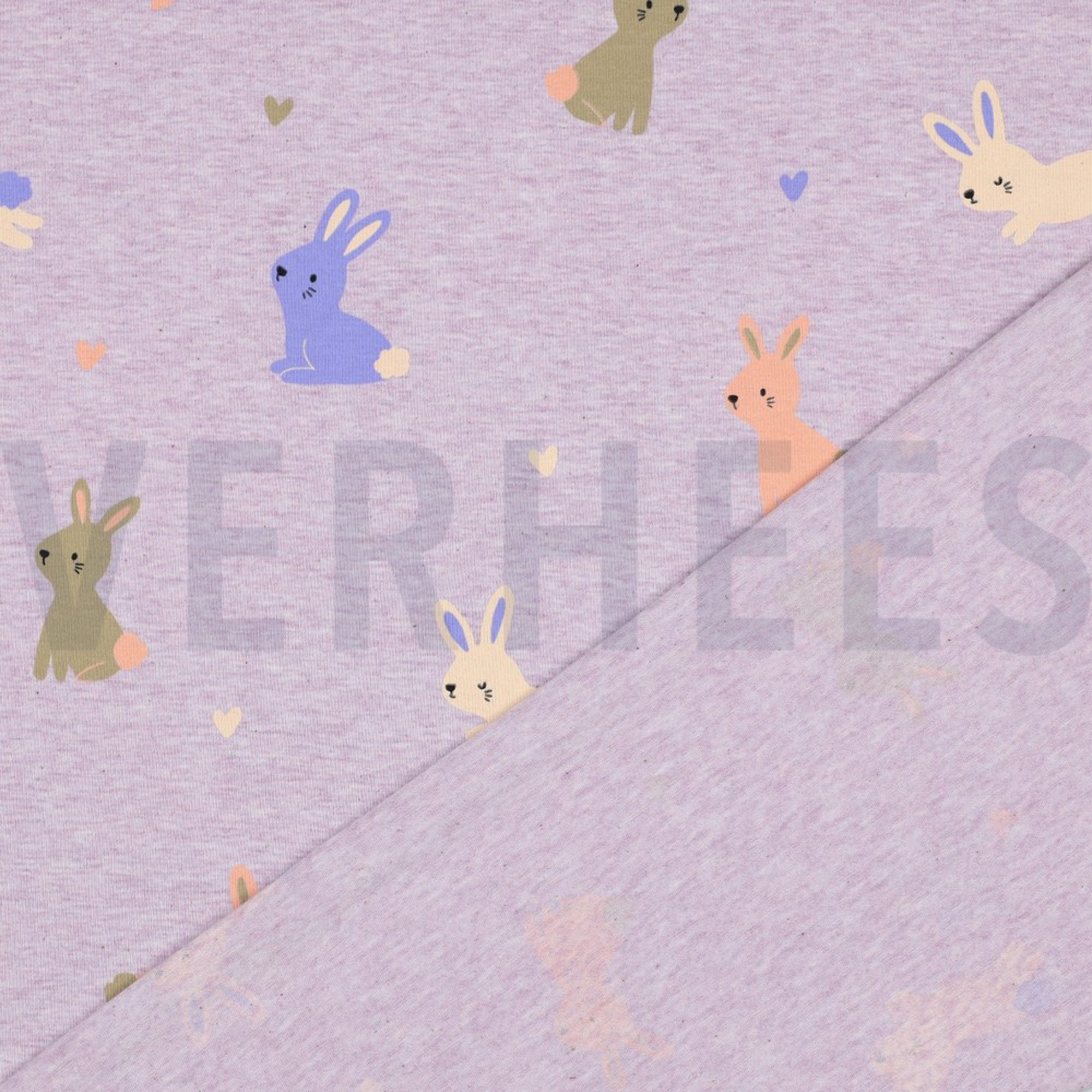 JERSEY MELANGE KANINCHEN LILA MELIERT (high resolution) #4