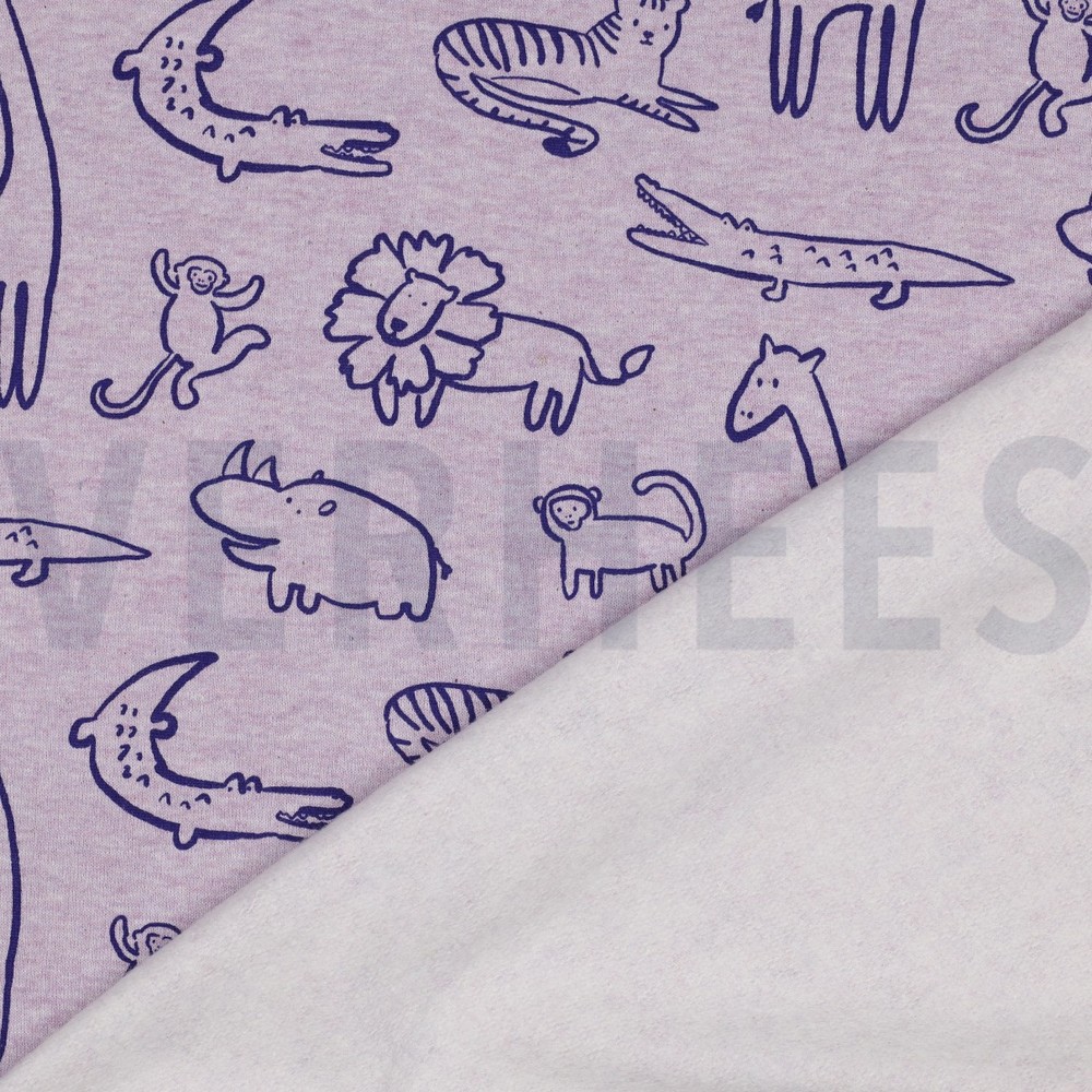 SWEAT MÉLANGE ANIMAUX SAFARI VIOLET MÉLANGÉ #7