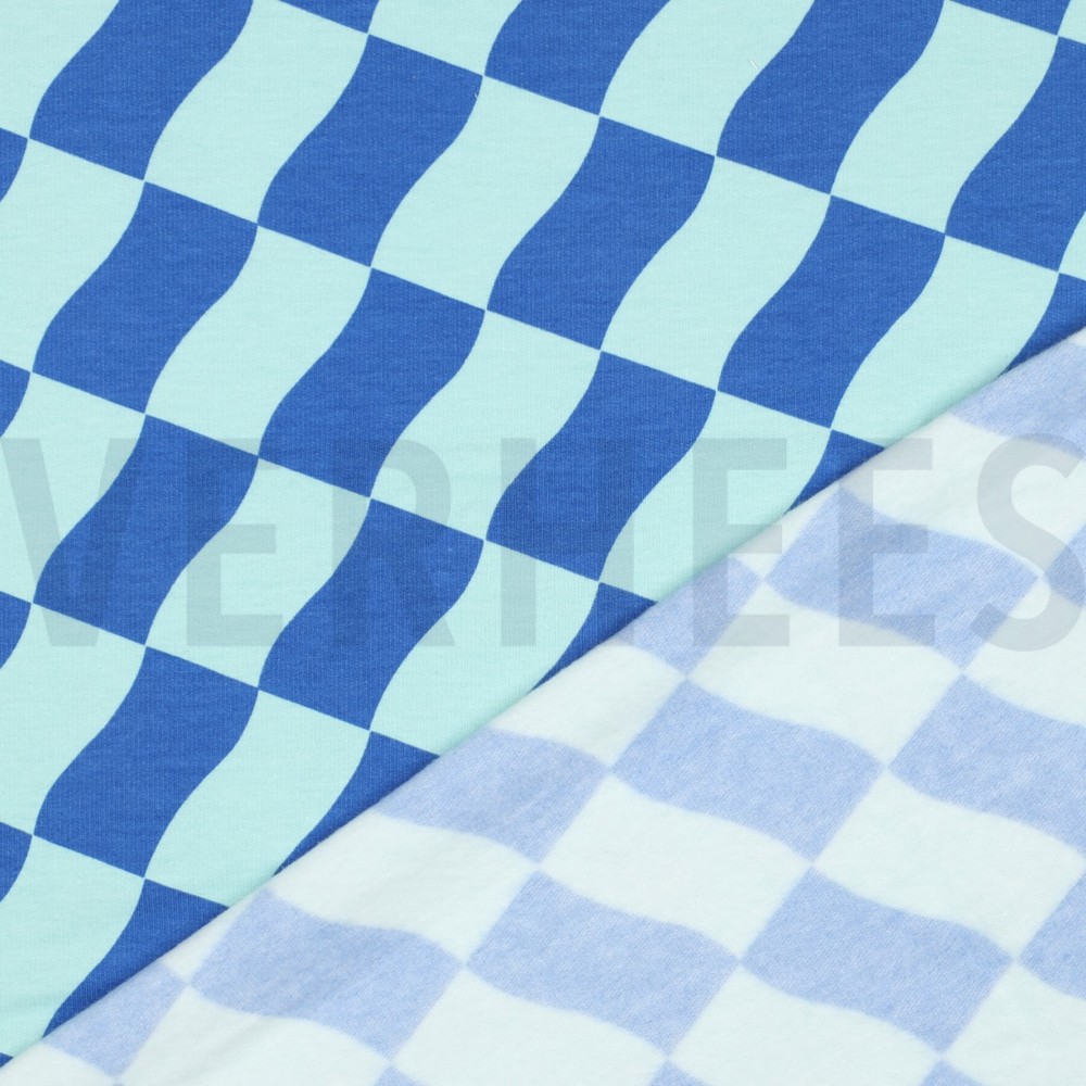 SOFT SWEAT CHECKS MINT/BLUE #7