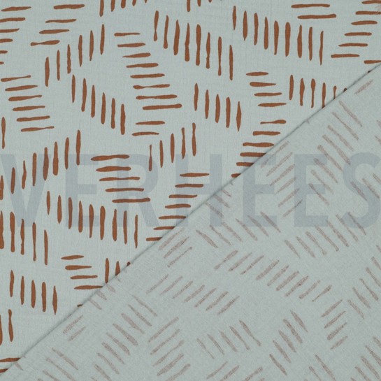 DOUBLE GAUZE ABSTRACT NILEGROEN #7