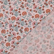 DOUBLE GAUZE BLOEMEN LICHTROZE/OUDROZE (thumbnail) #4