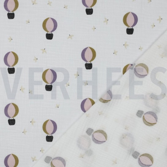 DOUBLE GAUZE HETELUCHTBALLONNEN WIT #7