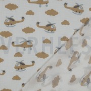 DOUBLE GAUZE HELICOPTERS OFF WHITE (thumbnail) #4