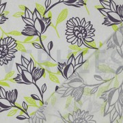 LIN VISCOSE FLEURS VERT (thumbnail) #4